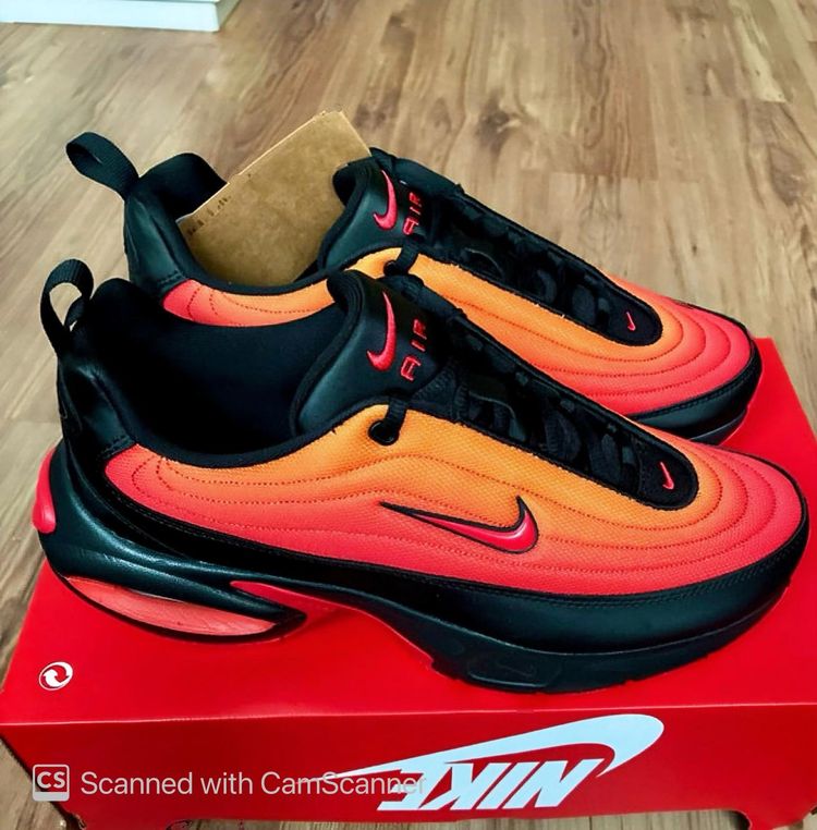 Nike air max portals orange and black size uk 9 